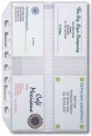 DEBDEN DAYPLANNER DESK EDITION REFILL CREDIT BUSINESS CARD HOLDERS DESK SIZE PACK 3