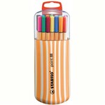 STABILO 88 POINT FINELINER PEN 04MM ZEBRUI ASSORTED PACK 20