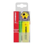 STABILO BOSS HIGHLIGHTER CHISEL YELLOWGREEN PACK 2