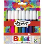 TEXTA COLOURING MARKER BULLET 10MM ASSORTED WALLET 10