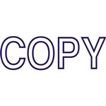 DESKMATE PREINKED MESSAGE STAMP COPY BLUE