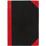 BLACK AND RED NOTEBOOK CASEBOUND FEINT RULED 100 LEAF 165 X 117MM