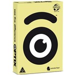 OPTIX COLOURED A4 COPY PAPER 80GSM ZODA LEMON PACK 500 SHEETS