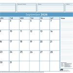 SASCO 2022 DELUXE DESK PLANNER MONTH TO VIEW REFILL PACK 12 SHEETS