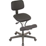 QDOS KNEELING CHAIR WITH BACK BLACK