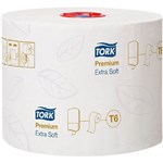 TORK 127510 T6 PREMIUM MIDSIZE TOILET ROLL 3 PLY 70M WHITE ROLL CARTON 27