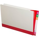 AVERY 165715 FULLVUE SHELF LATERAL FILE 30MM GUSSET RED TAB AND SPINE FOOLSCAP BOX 100