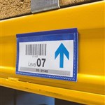 DURABLE LOGISTICS MAGNETIC DOCUMENT POCKET 50 X 110MM BLUE PACK 50