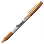 SHARPIE PERMANENT MARKER BULLET FINE 10MM METALLIC BRONZE PACK 12