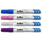 ARTLINE GLASS MARKER BULLET 2MM ASSORTED BOX 12