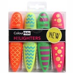 COLOURHIDE MY DESIGNER HIGHLIGHTER CHISEL ASSORTED PACK 4