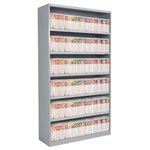 AVERY 20319OGA20126 OPEN BAY CABINET LATERAL FILING PACKAGE 5 SHELVES 1980 X 900 X 500MM OYSTER GREY