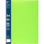 COLOURHIDE MY BIGGEST DISPLAY BOOK NONREFILLABLE 60 POCKET A4 GREEN