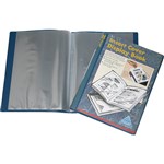 COLBY DISPLAY BOOK NONREFILLABLE INSERT COVER 20 POCKET A4 NAVY