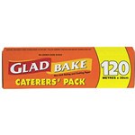 GLAD BAKE NONSTICK COOKING PAPER 300MM X 120M ROLL
