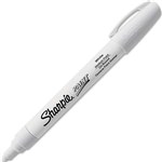 SHARPIE OIL BASED PAINT MARKER BULLET MEDIUM 15MM WHITE PACK 12
