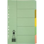 MARBIG DIVIDER MANILLA 5TAB FOOLSCAP ASSORTED