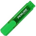 PENLINE HIGHLIGHTER CHISEL GREEN