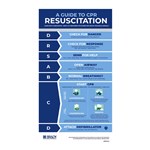 BRADY RESUSCITATION INFORMATION SIGN CPR 450 X 600MM POLYPROPYLENE
