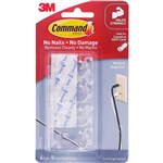 COMMAND ADHESIVE CORD CLIPS MEDIUM CLEAR PACK 4