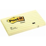 POSTIT 635 LINED NOTES 76 X 127MM YELLOW