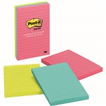 POSTIT 6603AN LINED NOTES 101 X 152MM CAPE TOWN PACK 3