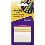 POSTIT 686A1BB DURABLE ANGLED FILING TABS 50MM BRIGHT ASSORTED PACK 24