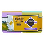 POSTIT F33012SSAU SUPER STICKY FULL ADHESIVE NOTES 76 X 76MM RIO DE JANEIRO PACK 12