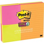 POSTIT 46339SSAU SUPER STICKY NOTES VALUE PACK RIO COLLECTION ASSORTED