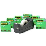 SCOTCH 810 MAGIC TAPE AND DISPENSER VALUE PACK 6