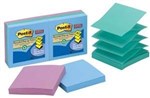 POSTIT R3306SST RECYCLED SUPER STICKY POP UP NOTES 76 X 76MM BORA BORA PACK 6