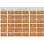 AVERY 43403 LATERAL FILE LABEL SIDE TAB MAR COLOUR CODE 23 X 38MM ORANGE PACK 180