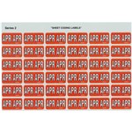 AVERY 43404 LATERAL FILE LABEL SIDE TAB APR COLOUR CODE 23 X 38MM RED PACK 180
