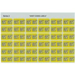 AVERY 43405 LATERAL FILE LABEL SIDE TAB MAY COLOUR CODE 23 X 38MM YELLOW PACK 180