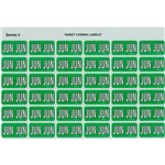 AVERY 43406 LATERAL FILE LABEL SIDE TAB JUN COLOUR CODE 23 X 38MM LIGHT GREEN PACK 180