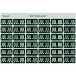 AVERY 43407 LATERAL FILE LABEL SIDE TAB JUL COLOUR CODE 23 X 38MM DARK GREEN PACK 180