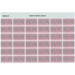 AVERY 43410 LATERAL FILE LABEL SIDE TAB OCT COLOUR CODE 23 X 38MM MAUVE PACK 180
