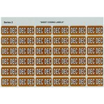 AVERY 43412 LATERAL FILE LABEL SIDE TAB DEC COLOUR CODE 23 X 38MM ORANGE PACK 180