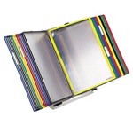 TARIFOLD DESK DISPLAY STAND WITH 30 POCKETS A4 GREYASSORTED