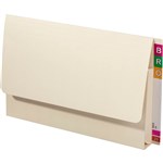 AVERY 43950 DOCUMENT WALLET LATERAL EXTRA HEAVY WEIGHT FOOLSCAP 367 X 242MM BUFF BOX 20