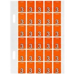 AVERY 44203 LATERAL FILE LABEL TOP TAB YEAR CODE 3 20 X 30MM DARK ORANGE PACK 150