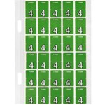 AVERY 44204 LATERAL FILE LABEL TOP TAB YEAR CODE 4 20 X 30MM LIGHT GREEN PACK 150