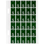AVERY 44205 LATERAL FILE LABEL TOP TAB YEAR CODE 5 20 X 30MM DARK GREEN PACK 150