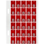 AVERY 44402 LATERAL FILE LABEL TOP TAB B COLOUR CODE 20 X 30MM MAGENTA PACK 150