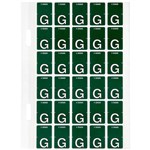 AVERY 44407 LATERAL FILE LABEL TOP TAB G COLOUR CODE 20 X 30MM DARK GREEN PACK 150