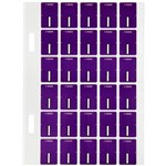AVERY 44409 LATERAL FILE LABEL TOP TAB I COLOUR CODE 20 X 30MM PURPLE PACK 150