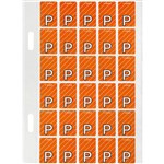 AVERY 44416 LATERAL FILE LABEL TOP TAB P COLOUR CODE 20 X 30MM ORANGE STRIPE PACK 150
