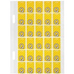 AVERY 44417 LATERAL FILE LABEL TOP TAB Q COLOUR CODE 20 X 30MM YELLOW WITH STRIPE PACK 150