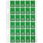 AVERY 44418 LATERAL FILE LABEL TOP TAB R COLOUR CODE 20 X 30MM LIGHT GREEN WITH STRIPE PACK 150