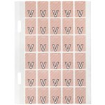 AVERY 44422 LATERAL FILE LABEL TOP TAB V COLOUR CODE 20 X 30MM MAUVE WITH STRIPE PACK 150